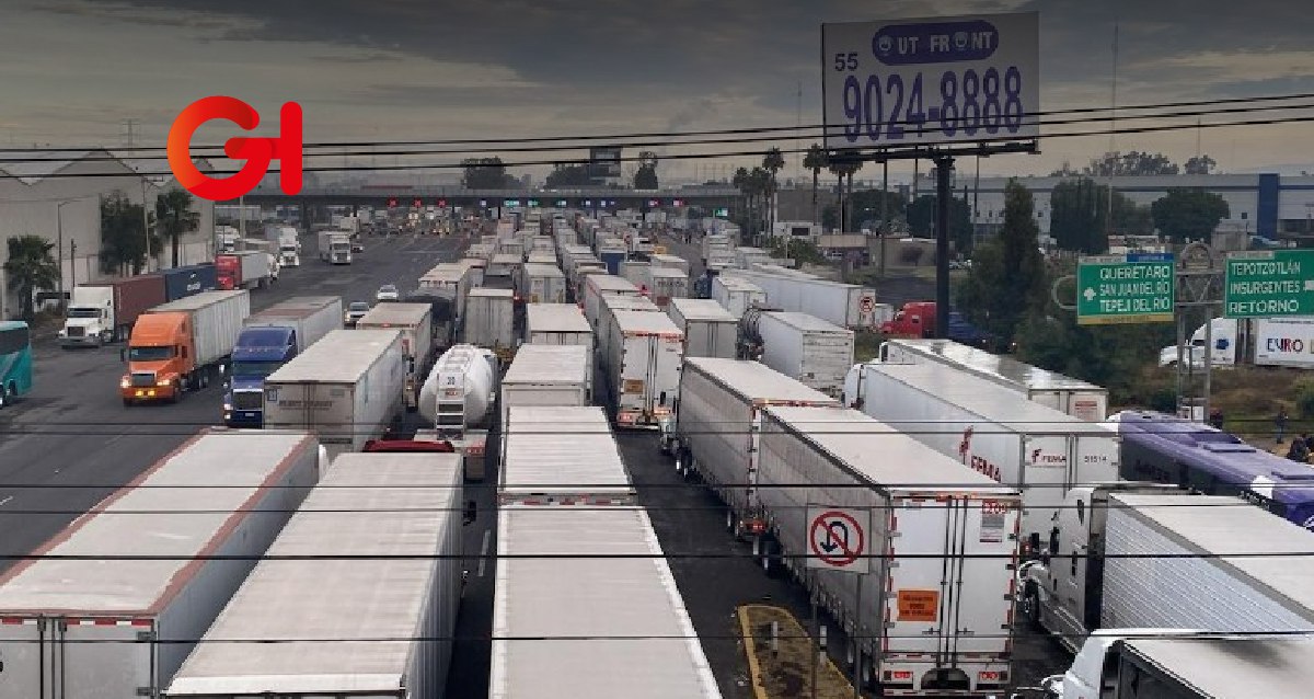 Accidentes paralizan la autopista México-Querétaro: caos vial y largas filas desde la madrugada